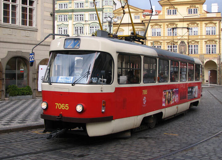 one of the older trams